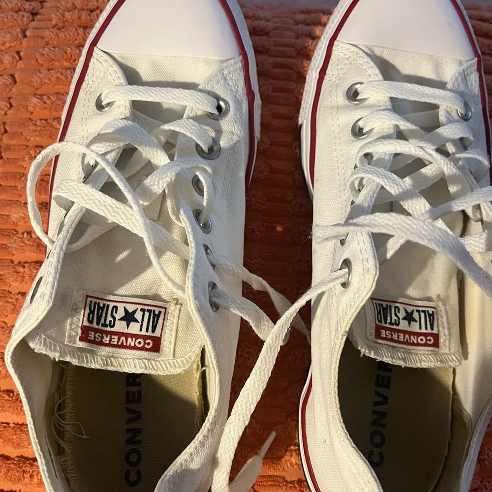 WHITE CONVERSE SZ 10